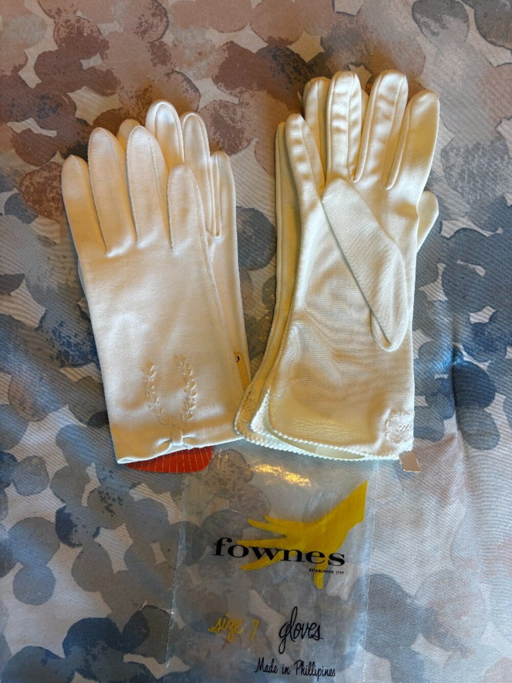2 Pairs of Vintage White Gloves (Fownes + Lady Gay) Size 7 NWT